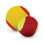 Red Foam and Red Felt Low-Compression Tennis Balls 